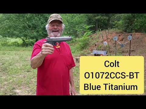 Shooting my Colt O1072CCS-BT Blue Titanium 9mm Competition Series