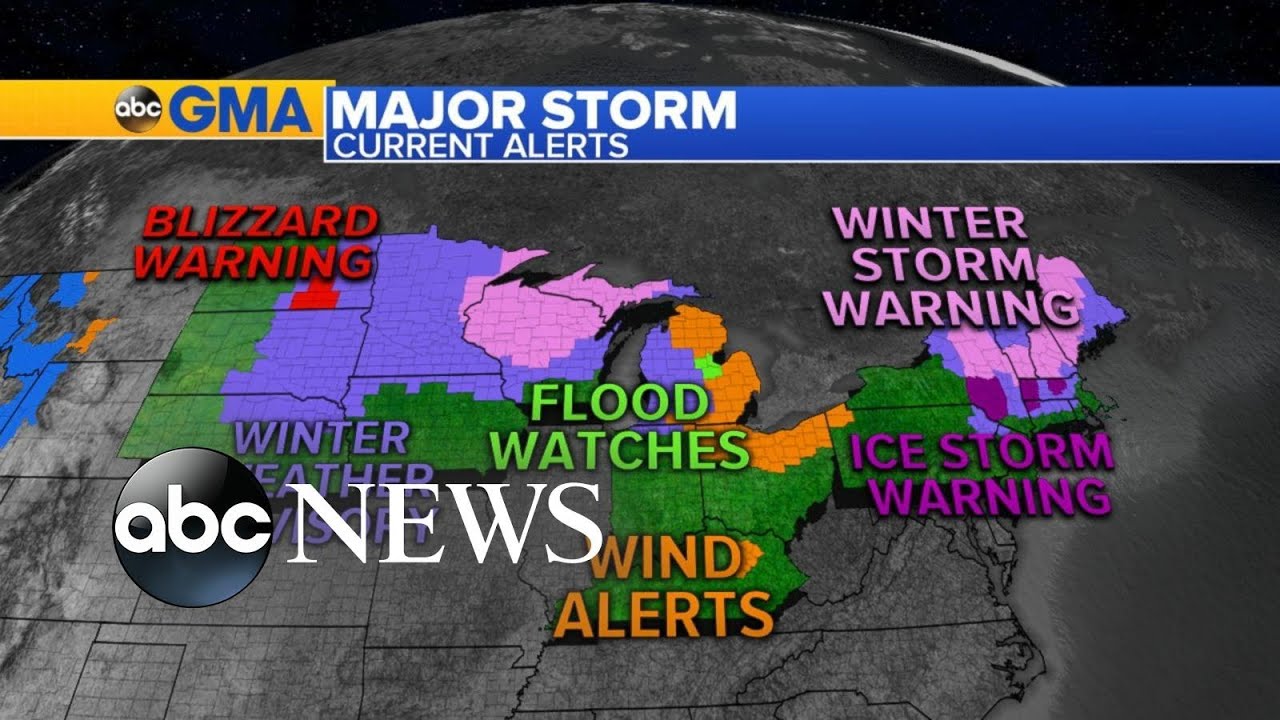 Winter storm to bring snow and ice to millions l ABC News