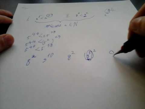 Lectia 1: Compararea numerelor ridicate la puteri. V