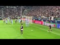 Paulo Dybala free kick goal vs Atletico FAN VIEW