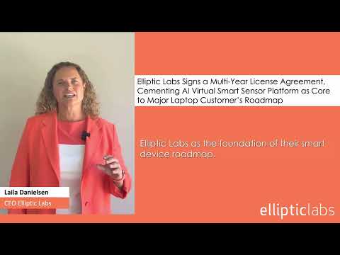 Elliptic Labs Signs Multi-Year Agreement, Cementing AI Platform as Core to Laptop Customer’s Roadmap
