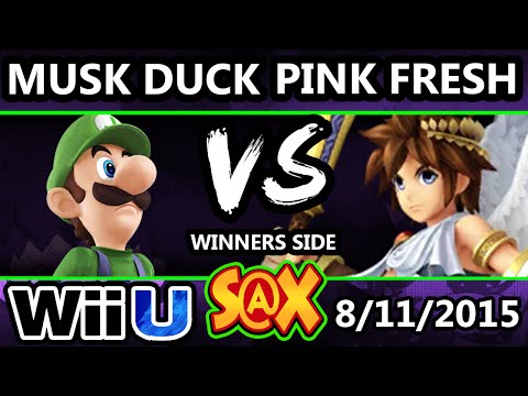 S@X 110 - Musk Duck (Luigi) Vs. Pink Fresh (Pit) SSB4 Tournament - Smash Wii U - Smash 4