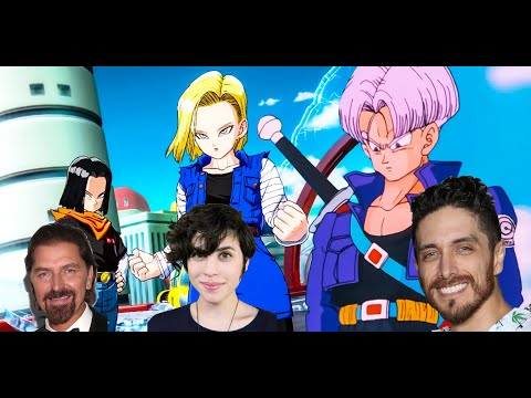Josh Keaton as Trunks vs Robin Atkin Downes as Android 17 and Ashly Burch as Android 18 (DBZ Re-Dub)