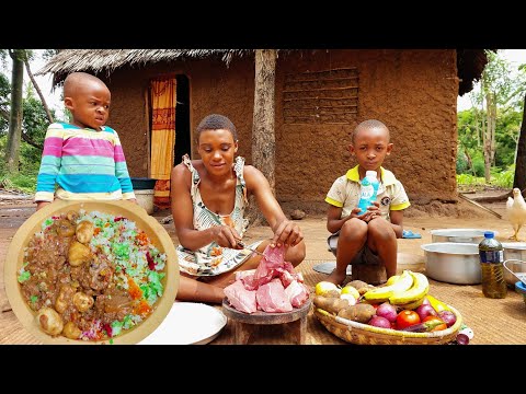 You’ll Never Buy Biryani Again! 🤯🍛 Authentic Swahili Beef Biryani Cooked in Our African Village 🔥🏡🇰🇪