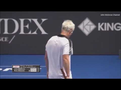 Mats Wilander vs McEnroe SF - Stockholm 2016 Highlights