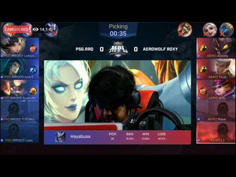 PSG.RRQ VS AEROWOLF MATCH 1 MPL SEASON 3 WEEK 4