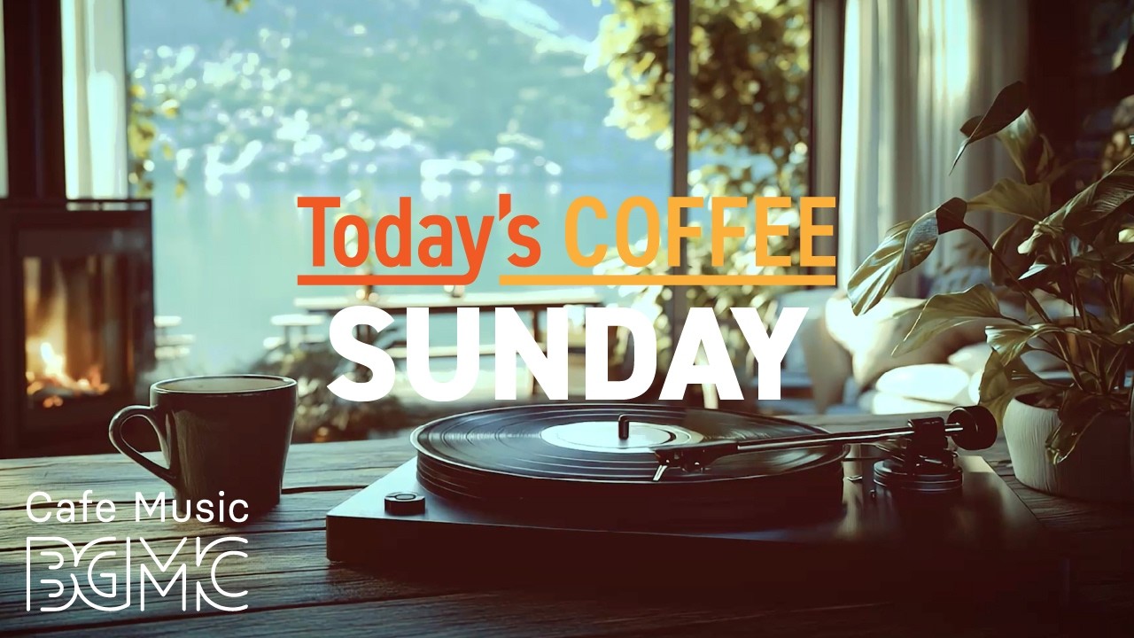 Jazz Relaxing Music ☕ Quiet Lakeside Cafe Jazz - Cozy Piano & Slow Bossa Nova for Sunday Rest