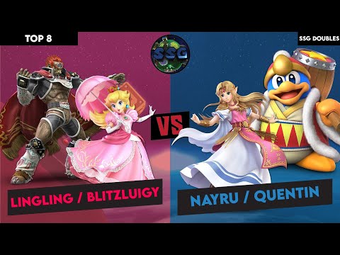 Top 8 WSF LingLing / BlitzLuigy (Peach / Mega Man) vs Nayru / Quentin (Zelda Dedede) (SSG Doubles)