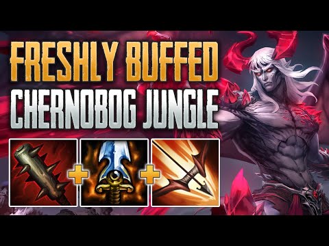 BIG CHERNOBOG BUFF! Chernobog Jungle Gameplay (SMITE Conquest)