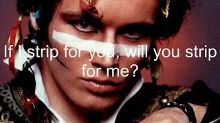 LYRICS- Strip by Adam Ant