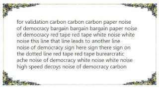 Blue Meanies - The Noise of Democracy Lyrics