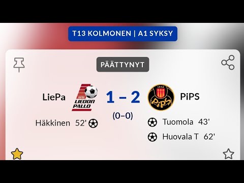 LiePa - PiPS (T13 Kolmonen, 11.8.2023)