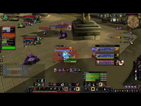WoW 3v3 BFA Arena Jungle comp with a glad priest (he gets triggered)