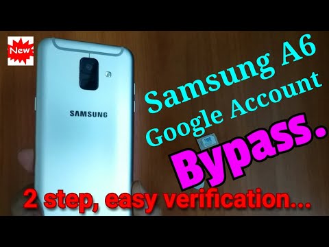 samsung a6 google account bypass.