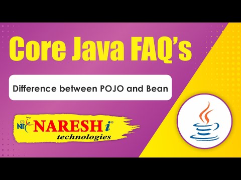 Difference between POJO and Bean | Core Java FAQs Videos | Naresh IT