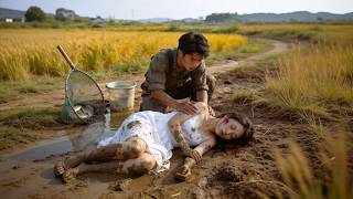 Chica muda salvada por un pescador pueblo quiere hundirla al río ofrenda pero trae suerte infinita！