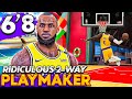 RIDICULOUS 6'8 2-WAY PLAYMAKER AT POWER FORWARD ON NBA 2K22!