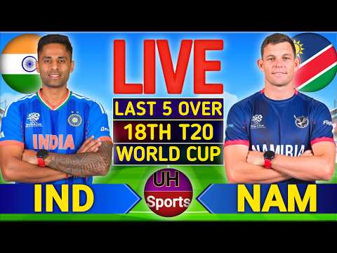 Live India vs Namibia, Live T20 Cricket Match Today, T20 World Cup, Match 18 | NAM vs IND Live, 5 OV