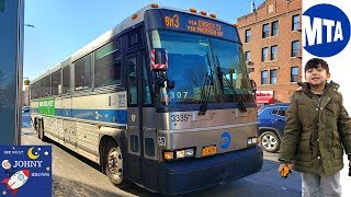 Johny&#39;s MTA Bus Ride BM3 Express Brooklyn to Manhattan