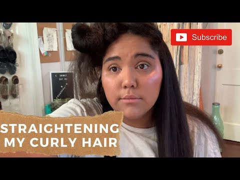 Straightening My Naturally Curly Hair, It's Been Years!