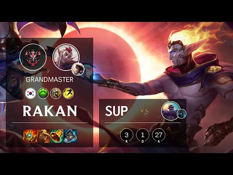 Rakan Support vs Braum - KR Grandmaster Patch 11.14
