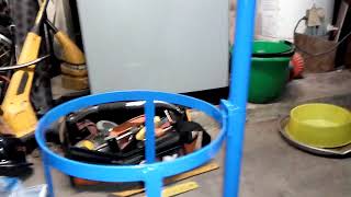 Carrito porta tubo oxigeno medicinal