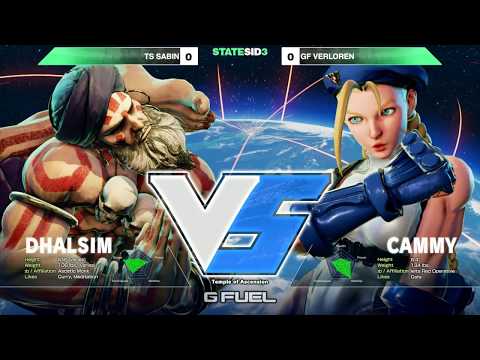 Sabin (Dhalsim) vs Verloren (Cammy) - Statesid3 Exhibition - Street Fighter V [1080p/60fps] HD
