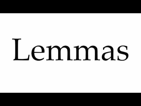 How to Pronounce Lemmas