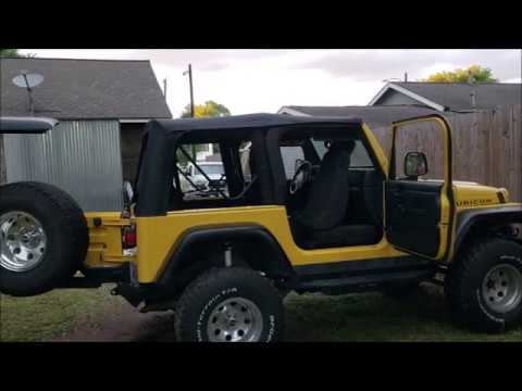 JEEP WRANGLER TJ soft top install BESTOP SUPERTOP NX