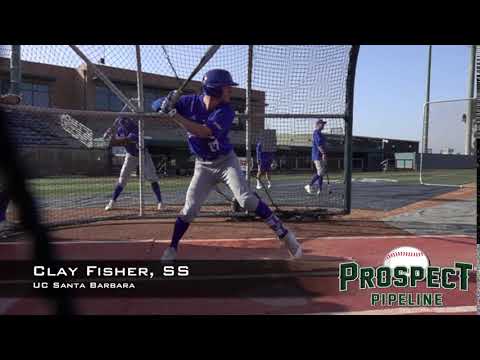 Clay Fisher, SS, UC Santa Barbara, Swing Mechanics at 240 FPS
