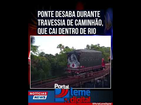 Uma ponte que liga Fernando Falcão e Mirador, no Centro-Sul do Maranhão, desabou