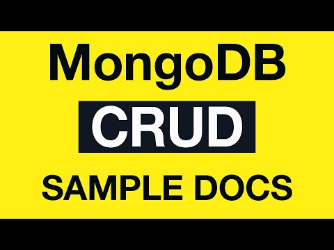 MongoDB CRUD Operations 13 Generating Sample Set of Documents