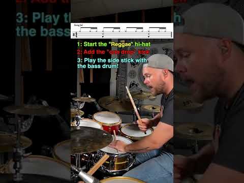 Beginner Reggae Drum Groove lesson! 😎