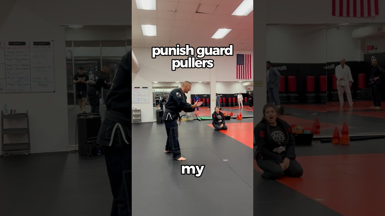 How to punish guard pullers 😈 #bjj