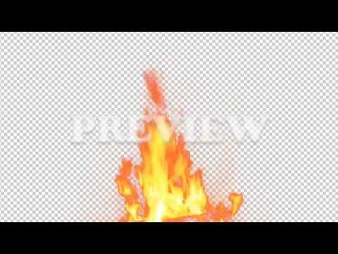 Real Fire Flame 21 - Pre Keyed with Alpha Channel