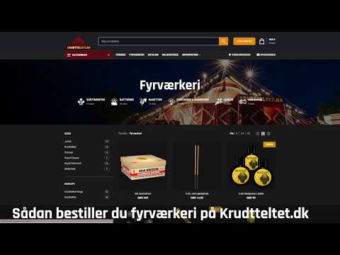 Sådan bestiller du på Krudtteltet dk