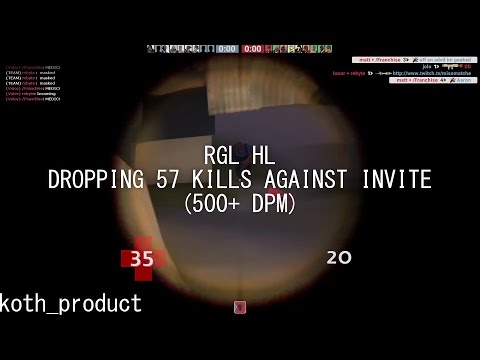 RGL Highlander: Dropping 57 kills against Invite (Product) (Sniper POV)