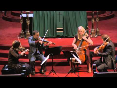 Cypress String Quartet perform Dvorak String Quartet No.13 in G major Op.106 - Mvt1