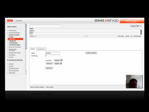 Attribute erstellen in OXID eShop