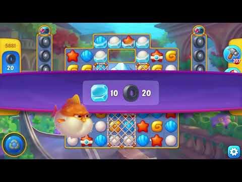 Fishdom 5881 Super Hard Level - 17 moves - NO BooSTERS