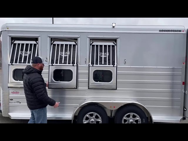 Preview image of 2022 Logan Coach Bullseye 3 Horse Bumper Pull youtube video