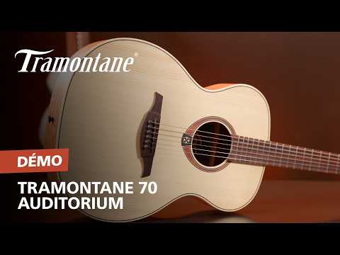 Lag T70A-NAT Tramontane 70 Auditorium Solid Spruce Top Okoume Neck 6-String Acoustic Guitar image 4