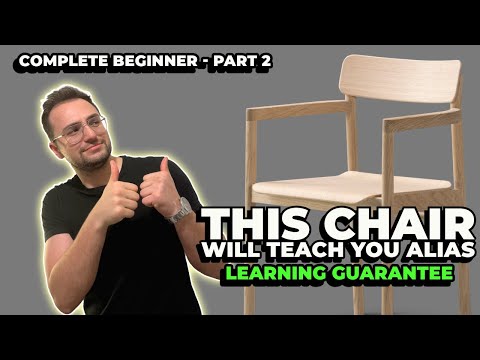 Beginner Surface Modeling in Autodesk Alias | Chair Tutorial Part 2 - FINAL
