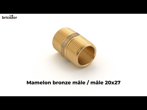 Mamelon bronze mâle / mâle à visser VIEGA