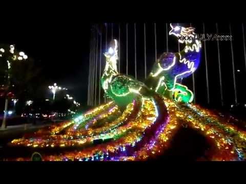 ДОМА ДЕРЕВЬЯ ВЕЧЕРОМ Sanya Beauty Crown Hotel (Китай, Санья, Хайнань)