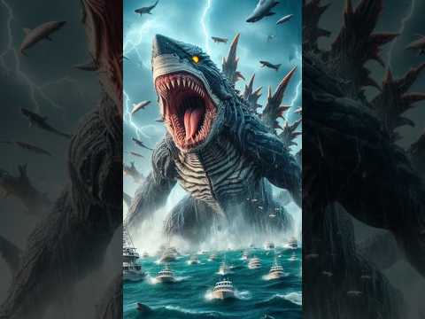 Godzilla fusion for kids #ai #cartoon #godzilla #animation #kids #shark #snake #aiart #aiimages