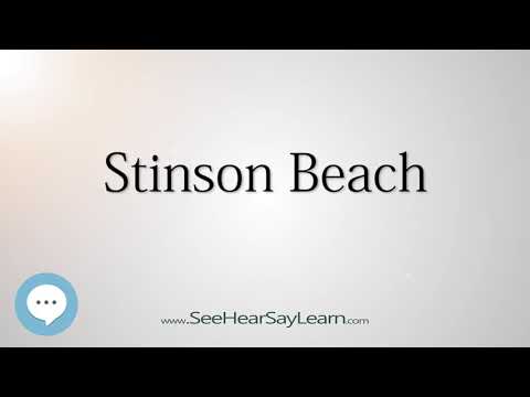 Stinson Beach (How to Pronounce Cities of the World)💬⭐🌍✅