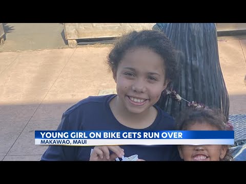 Young girl hurt after run over while biking on Maui path