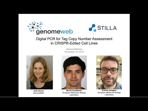 Digital PCR for tag copy number assessment in CRISPR-edited cell lines YouTube Poster