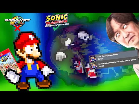 Sonic Caught Mario Kart World in 4K (but Sprite Animated)